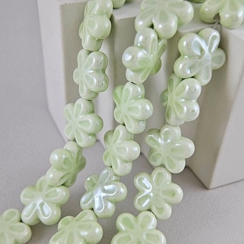 1 шт. Бусина Цветок 18 мм бледно-зеленый, керамика (6478-БЗЕЛ) купить с доставкой по России | Интернет-магазин Viva Beads