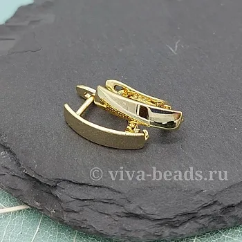 УЦЕНКА Швензы с замком 17.5х4 мм позолота (6468-З-УЦ) купить в Воронеже | Заказать в интернет-магазине Viva Beads
