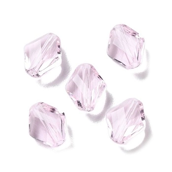 1 шт. Бусина 10x8x4 мм граненый ромб, розовый, хрустальное стекло (9672-РОЗ) купить с доставкой по России | Интернет-магазин Viva Beads