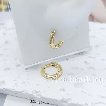 Швензы кольца / бублики, конго / 14х2.3 мм позолота (7146-З) Швензы кольца / бублики, конго / 14х2.3 мм позолота (7146-З)