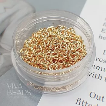 10 шт. Колечки соединительные 4х0.8 мм позолота 14К (7590-З) купить в Воронеже | Заказать в интернет-магазине Viva Beads
 10 шт. Колечки соединительные 4х0.8 мм позолота 14К (7590-З) купить в Воронеже | Заказать в интернет-магазине Viva Beads