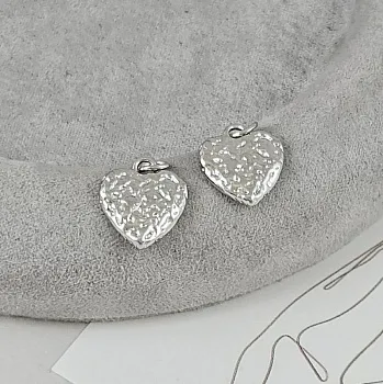 УЦЕНКА Подвеска Сердце 13.8х12.2 мм родиевое покрытие (9542-Р-УЦ)