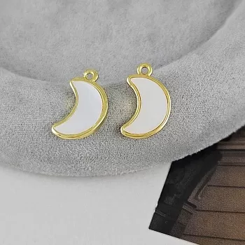 УЦЕНКА Подвеска Месяц с перламутром 16.8х10.2 мм позолота 18К (6019-З) купить с доставкой по России | Интернет-магазин Viva Beads