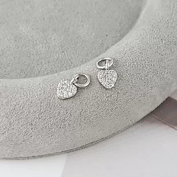 Подвеска Сердце мини с фианитами 8х5.2 мм родиевое покрытие (9316-Р) купить с доставкой по России | Интернет-магазин Viva Beads