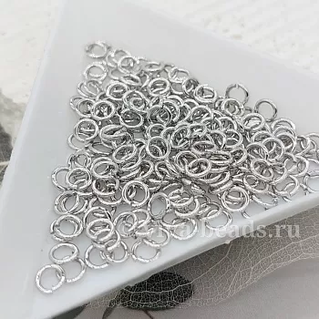 10 шт. Колечки соединительные 4х0.6 мм родиевое покр. (6387-Р) купить в Воронеже | Заказать в интернет-магазине Viva Beads
