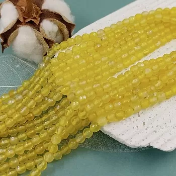 нить 36 см Агат тониров. 4 мм граненая бусина желтый (4785) купить в Воронеже | Заказать в интернет-магазине Viva Beads
