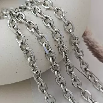 50 см Цепь якорная толщиной 6 мм, нержавеющая сталь (3934-6) купить с доставкой по России | Интернет-магазин Viva Beads