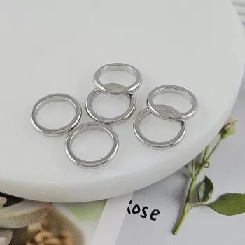 Кольцо коннектор 13.8x2 мм, родиевое покрытие (9881-Р/14) купить с доставкой по России | Интернет-магазин Viva Beads