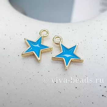 Подвеска Звезда 12.2x10 мм эмаль, позолота (7445-ГЗ) Подвеска Звезда 12.2x10 мм эмаль, позолота (7445-ГЗ)