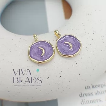 Подвеска с эмалью 18x13.5x2 мм позолота 14к светлое золото (7532) Подвеска с эмалью 18x13.5x2 мм позолота 14к светлое золото (7532)