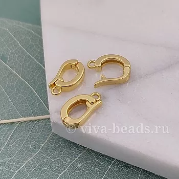 Бейл разъемный 12х7х2.6 мм позолота 14К (6296-З) купить с доставкой по России | Интернет-магазин Viva Beads