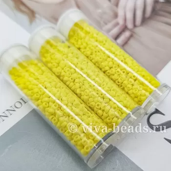 7 гр. Бисер японский MIYUKI размер 11 Opaque Yellow, 2x1.3 мм (7316-RR404) 7 гр. Бисер японский MIYUKI размер 11 Opaque Yellow, 2x1.3 мм (7316-RR404)