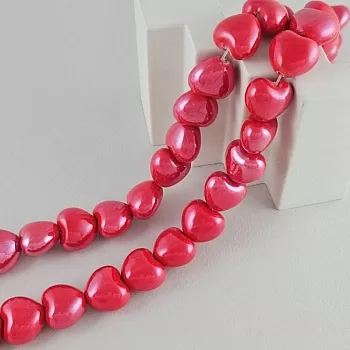 УЦЕНКА Бусина сердце 17х15 мм красный, керамика (5502-К-УЦ) купить с доставкой по России | Интернет-магазин Viva Beads