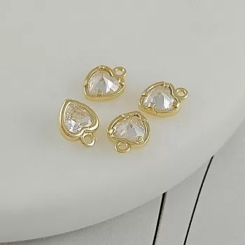 Подвеска Сердце с фианитом 6х8 мм Crystal, позолота 14к классическое золото(8030-ЗБЕЛ) Подвеска Сердце с фианитом 6х8 мм Crystal, позолота 14к классическое золото(8030-ЗБЕЛ)