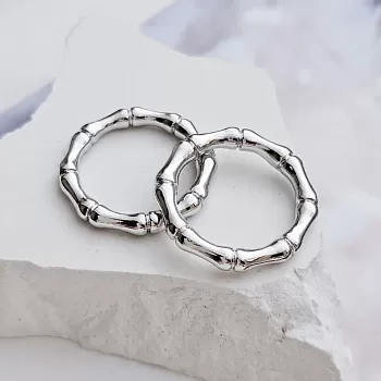 1 шт. Кольцо коннектор Бамбук 20х2.8 мм родиевое покрытие (8619-20-Р) соединительные колечки и кольца-коннекторы купить с доставкой по России | Интернет-магазин Viva Beads