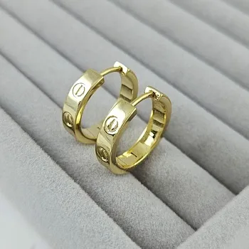 Швензы конго, бублики 20х4.4 мм, позолота 14К (10085-З) купить с доставкой по России | Интернет-магазин Viva Beads