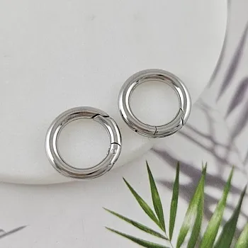 Замок карабин круглый ок. 18х3 мм нержавеющая сталь (10057-18) замок для украшений купить с доставкой по России | Интернет-магазин Viva Beads