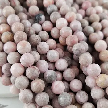 Нить 37-38 см Яшма розовая бусины ок. 8.5 мм тонированная, бусины гладкий шар (10051-8.5) для бижутерии купить с доставкой по России | Интернет‑магазин Viva Beads