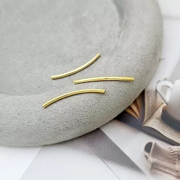 Бусина трубочка 25x1.5 мм позолота (8450/1.5-25-З) купить с доставкой по России | Интернет-магазин Viva Beads