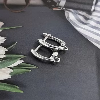 УЦЕНКА Швензы с замком базовые 16 мм родиевое покр. (5038-Р-УЦ)