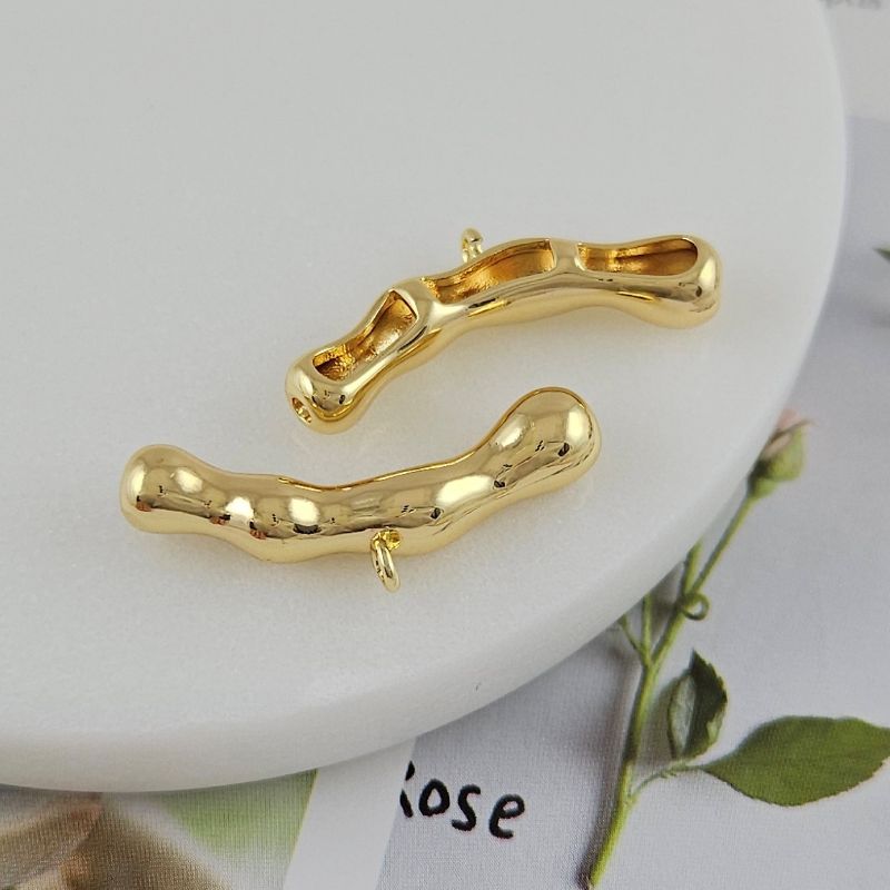 УЦЕНКА Бейл коннектор 30.6x11.5x6.2 мм позолота 14К (9877-З-30-УЦ) купить в Воронеже | Заказать в интернет-магазине Viva Beads
