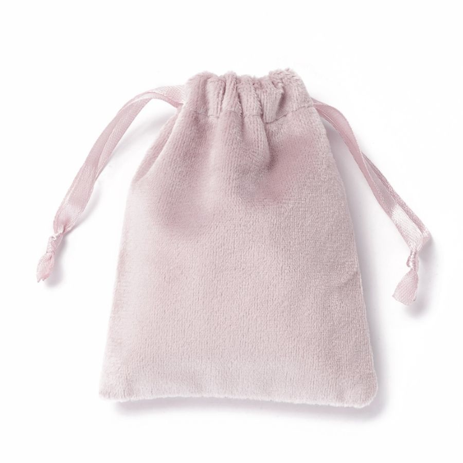 Мешочек бархатный ок. 8.3х10.3 см розовый (7776/1) для бижутерии купить с доставкой по России | Интернет-магазин Viva Beads