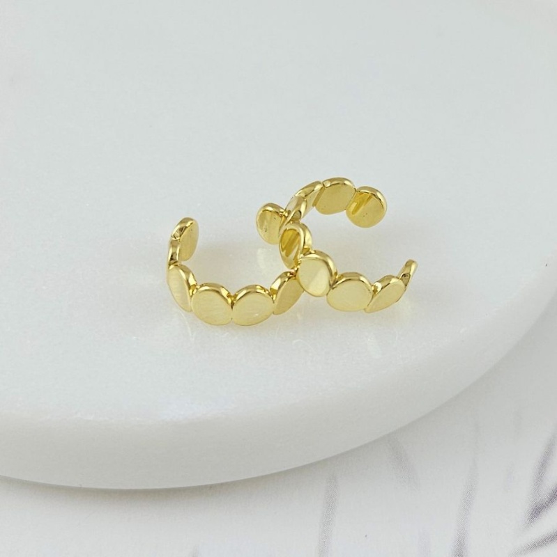 1 шт. Кафф на ухо 13х4.8 мм позолота 14К (10089-З) купить с доставкой по России | Интернет-магазин Viva Beads