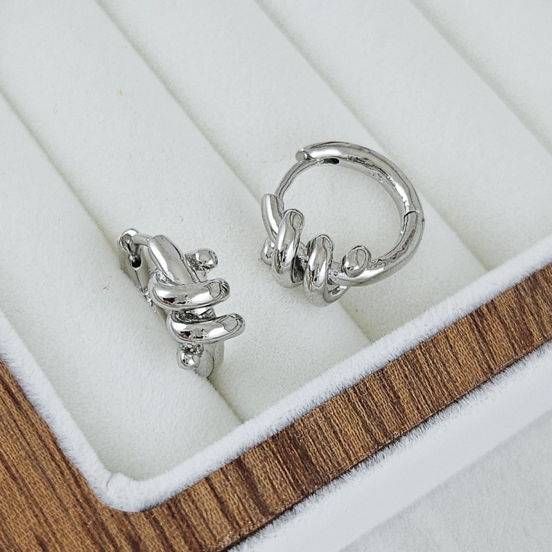 Швензы кольца, бублики, конго 15х17.8х2.6 мм Спираль, родиевое покрытие (10244-Р) купить с доставкой по России | Интернет-магазин Viva Beads