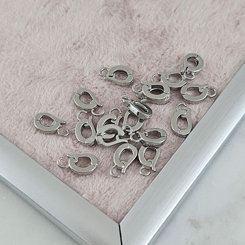 Бейл разъемный 9.8х5.3x11.5х2 мм родиевое покр. (8166-Р) купить с доставкой по России | Интернет-магазин Viva Beads