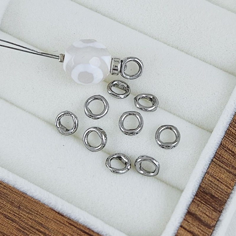 1 шт. Концевик кольцо 5.3 мм, нержавеющая сталь (1052) купить с доставкой по России | Заказать в интернет-магазине Viva Beads
