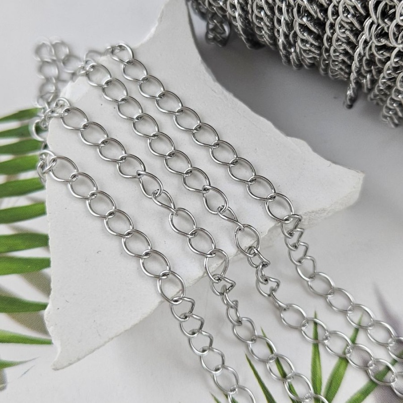 1 м Цепь толщиной 3.8 мм нержавеющая сталь (8692-4) купить с доставкой по России | Интернет-магазин Viva Beads