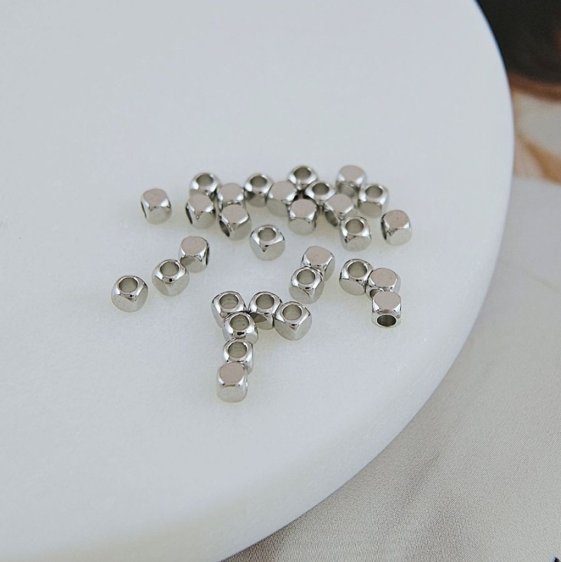 10 шт. Бусина разделитель куб 2.5 мм родиевое покрытие (8869-2.5-Р) купить в Воронеже | Заказать в интернет-магазине Viva Beads
