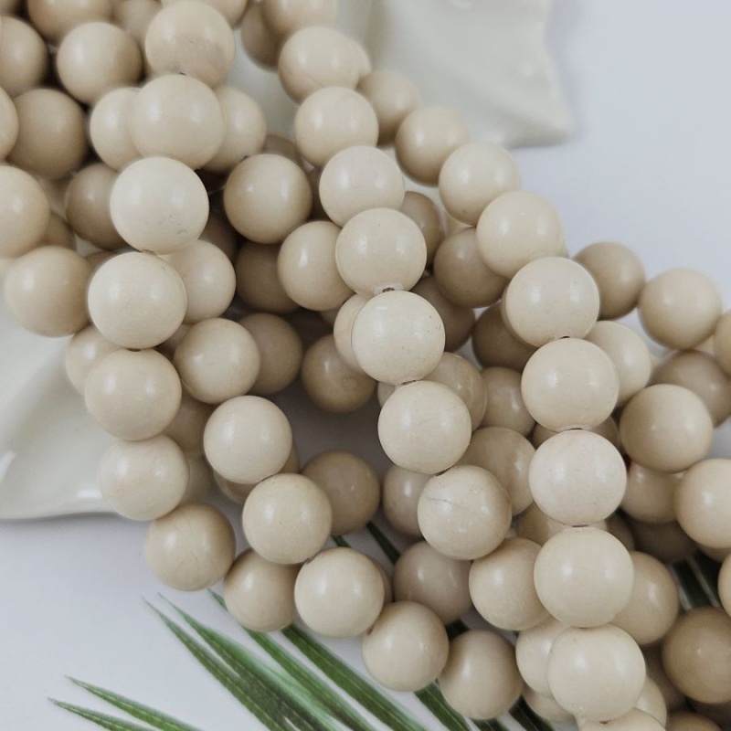 Нить 18 см Говлит натуральный ок. 10.5 мм, бусина гладкий шар (9996-10) купить в Воронеже | Заказать в интернет-магазине Viva Beads
