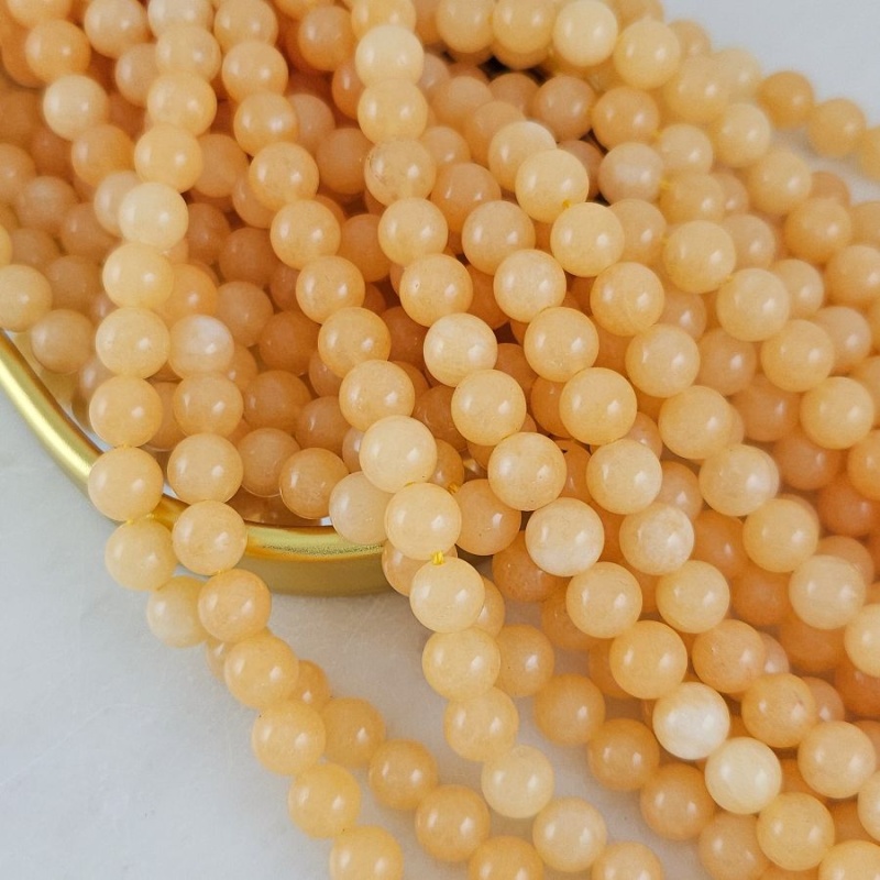 Кварц тонированный ок. 8.5 мм, бусины гладкий шар, желтый (10268-8) для бижутерии купить с доставкой по России | Интернет‑магазин Viva Beads
