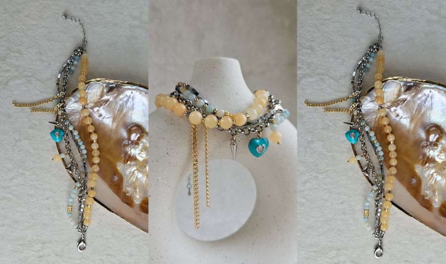 Как собрать многослойный браслет: техника, которая работает с любыми камнями