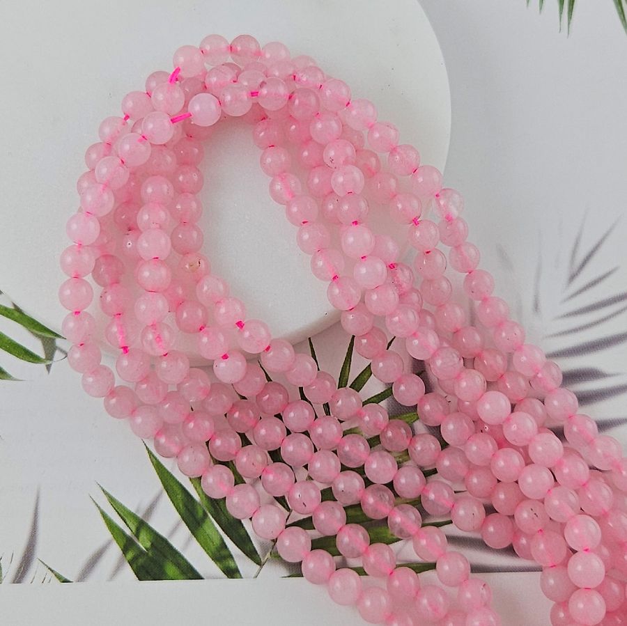 Нить 18 см Розовый кварц тонированный 6 мм бусина гладкий шар (767-6) купить в Воронеже | Заказать в интернет-магазине Viva Beads
 Нить 18 см Розовый кварц тонированный 6 мм бусина гладкий шар (767-6) купить в Воронеже | Заказать в интернет-магазине Viva Beads