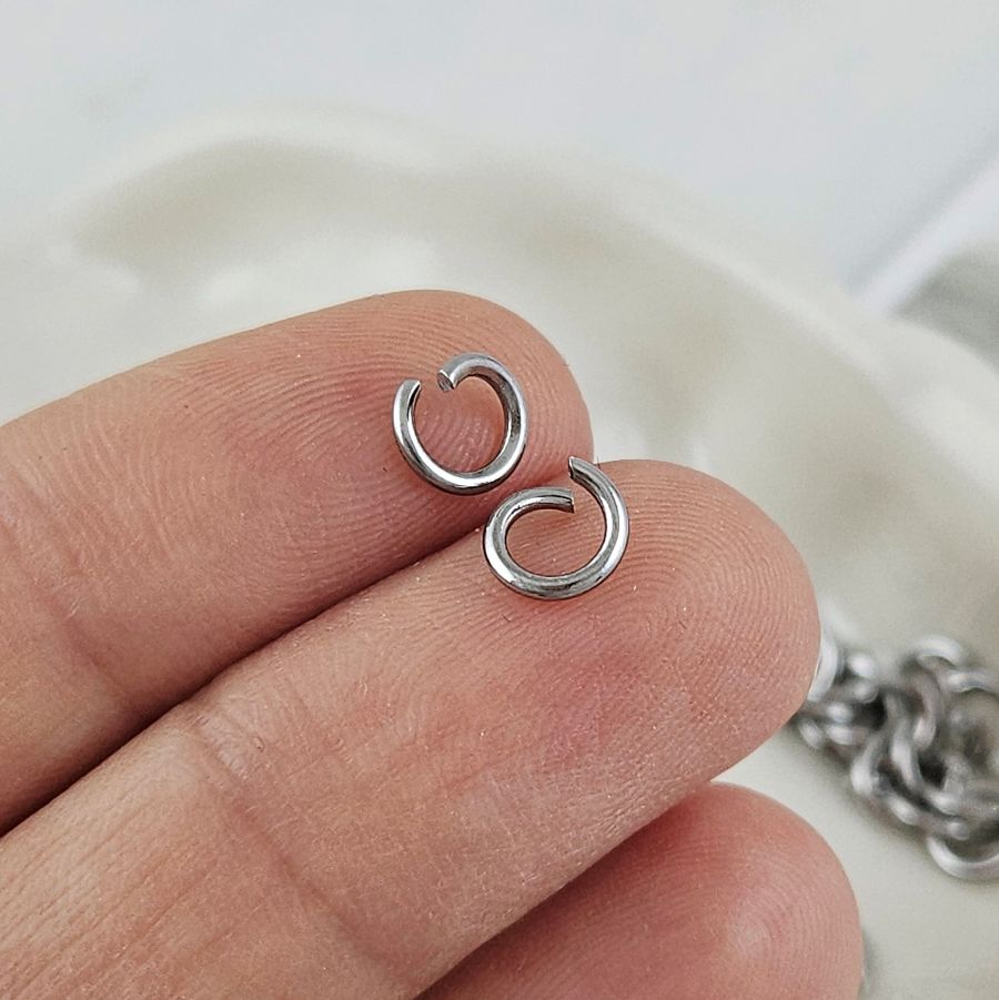20 шт. Колечки 6х1 мм соединительные разъемные, нержавеющая сталь (3007) соединительные колечки и кольца-коннекторы купить с доставкой по России | Интернет-магазин Viva Beads