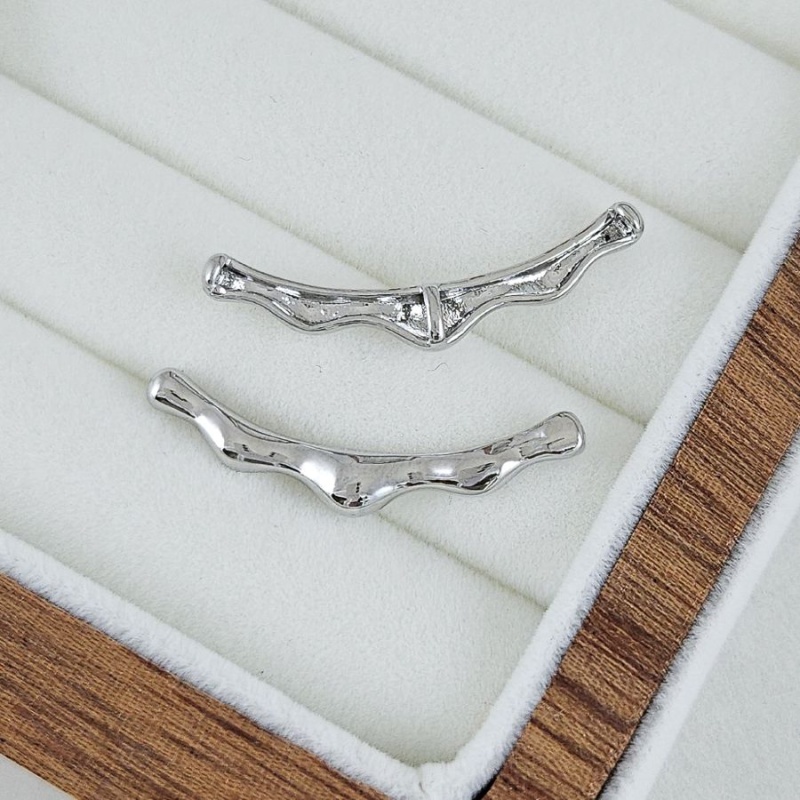 Бусина разделитель, бейл трубочка 30х3 мм родиевое покрытие (10225-Р) купить с доставкой по России | Интернет-магазин Viva Beads