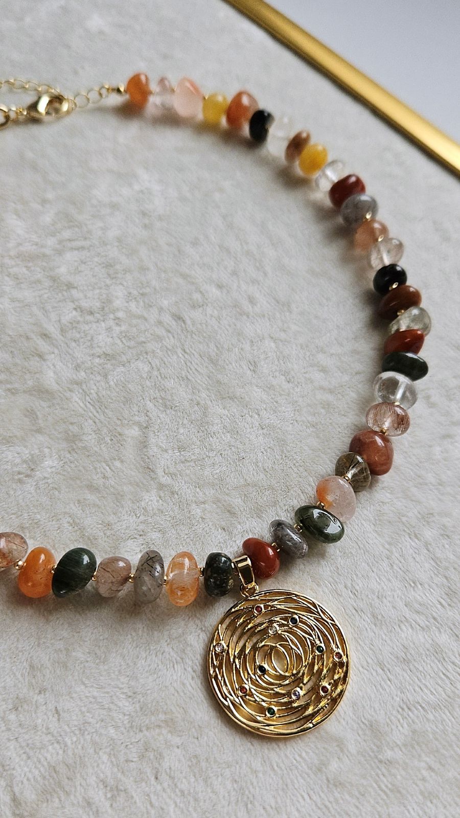 VITA: набор материалов для создания колье из кварца (НАБОР-63)