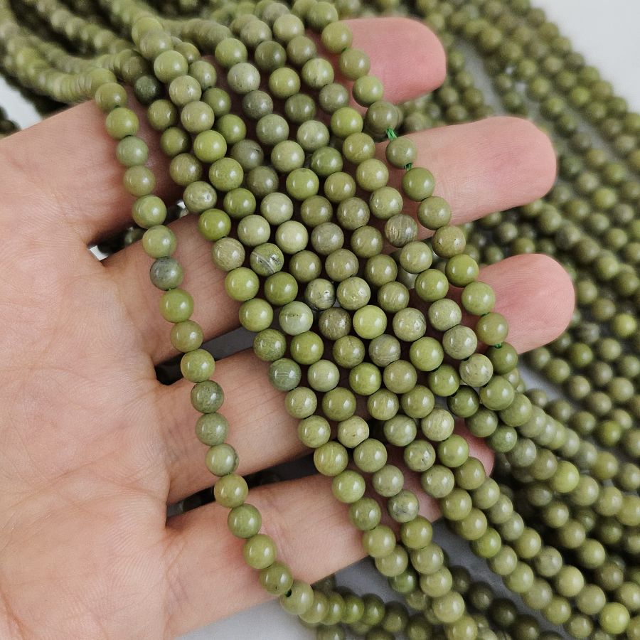 Нить 37 см Агат Авокадо ок. 6.2 мм бусины гладкий шар (10267-6) для бижутерии купить с доставкой по России | Интернет‑магазин Viva Beads
