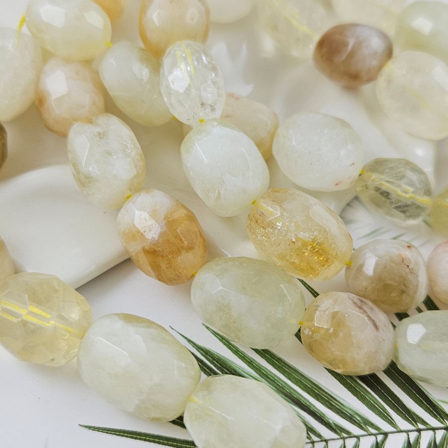 1 шт. Цитрин 16-21х11-15 мм овальные граненые бусины (1005-Ц) купить в Воронеже | Заказать в интернет-магазине Viva Beads
