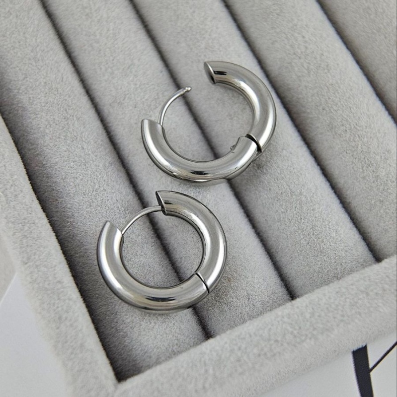 Серьги кольца бублики, конго 18х4 мм нержавеющая сталь (8889-18) купить с доставкой по России | Интернет-магазин Viva Beads