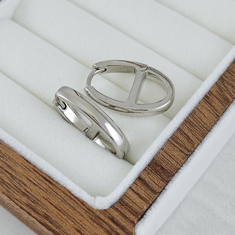 Швензы кольца, бублики, конго овальные 22х14.6х3.4 мм, родиевое покрытие (10243-Р) купить с доставкой по России | Интернет-магазин Viva Beads