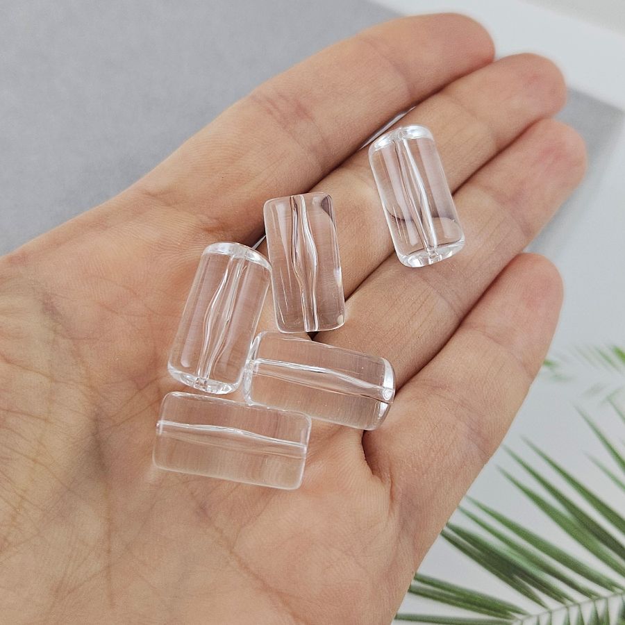 1 шт. Бусина цилиндр 19.5x10 мм прозрачная, акрил (10005) купить в Воронеже | Заказать в интернет-магазине Viva Beads
