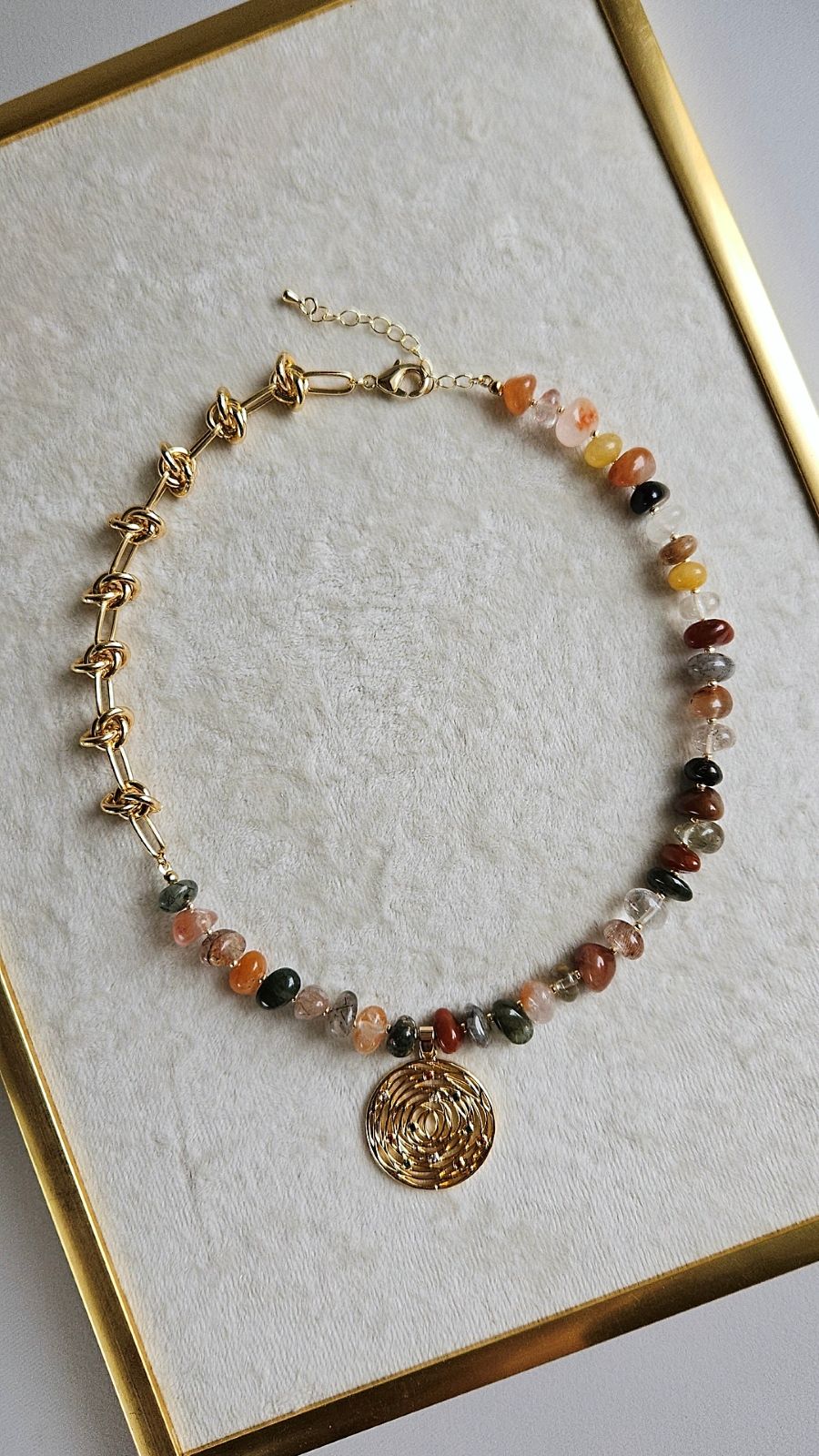 VITA: набор материалов для создания колье из кварца (НАБОР-63)