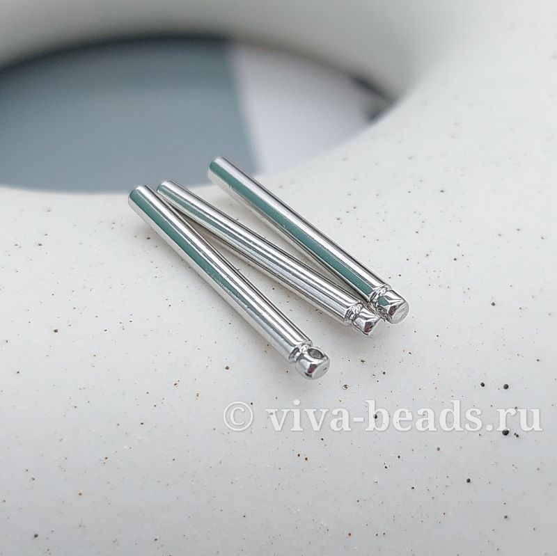 УЦЕНКА Подвеска палочка 20x2 мм родиевое покр. (3295-20-Р-УЦ)