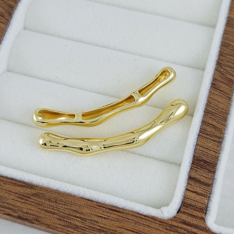 УЦЕНКА Бусина разделитель трубочка 40х5.1 мм, позолота 14К (9580-40-З-УЦ)