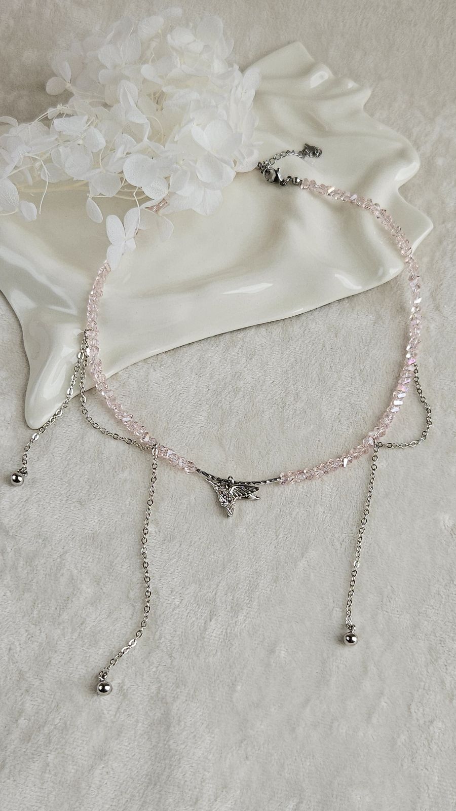 Чокер с подвесками и цепочками Крылья колибри - набор материалов (НАБОР-82) купить с доставкой по России | Интернет-магазин Viva Beads