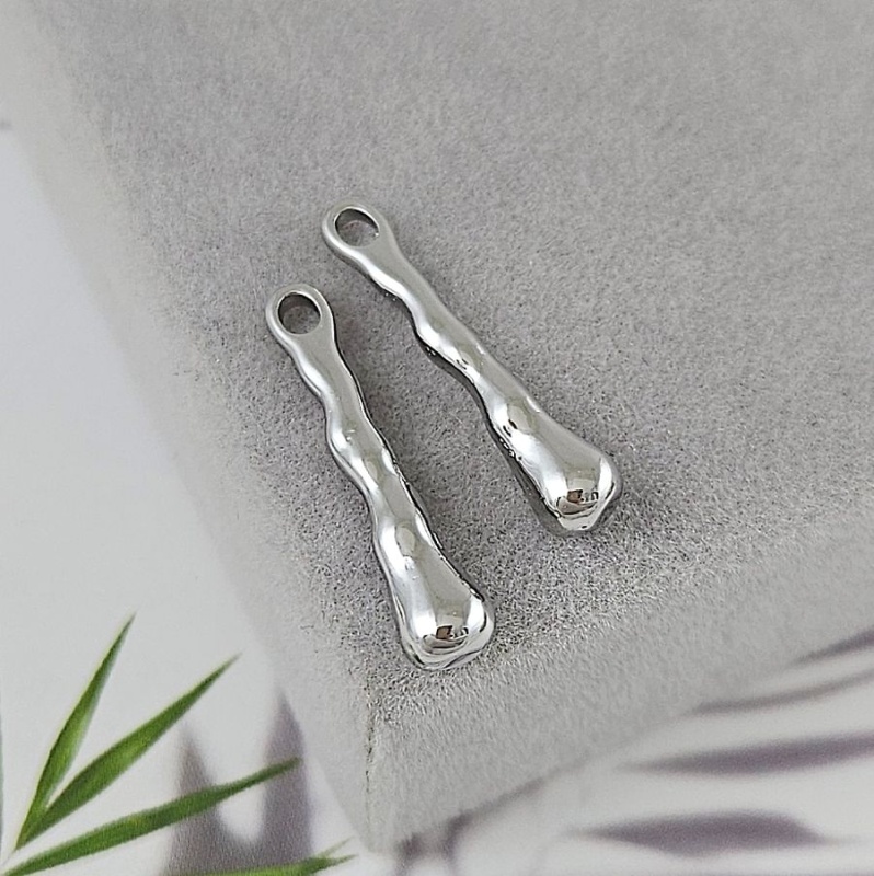 Подвеска Палочка 25.6х5.4х4.8 мм, родиевое покрытие (9418-25-Р)