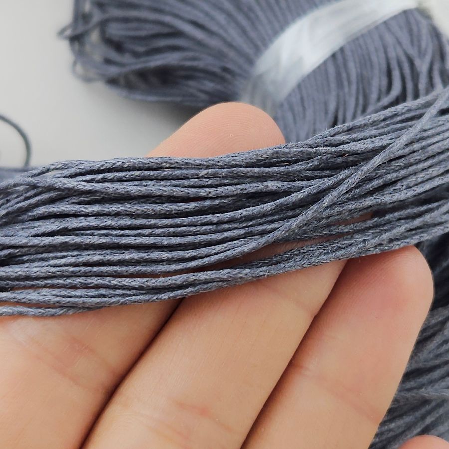 5 м Шнур вощеный 1 мм серый (2010-СЕР) купить | Заказать в интернет-магазине Viva Beads
